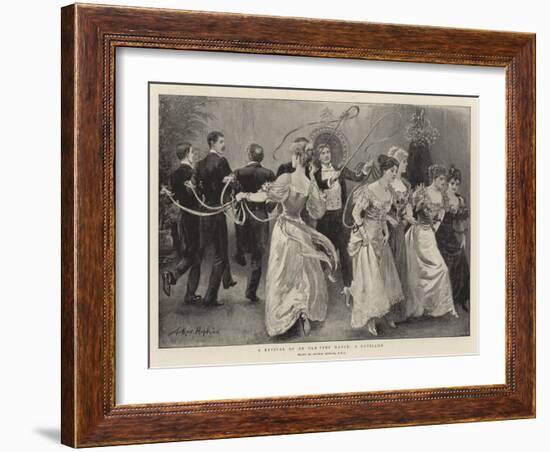 A Revival of an Old-Time Dance, a Cotillon-Arthur Hopkins-Framed Giclee Print