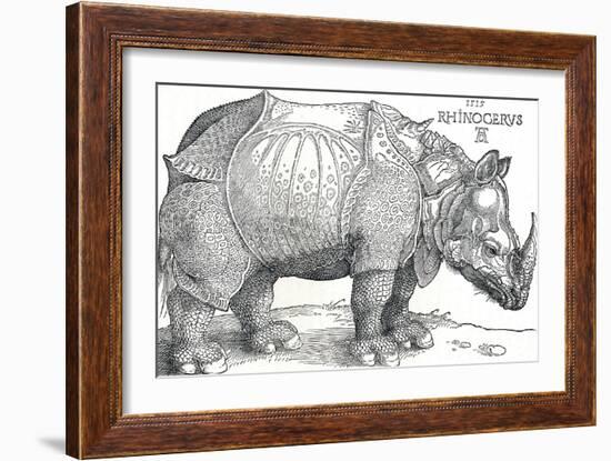 'A Rhinoceros', 1515, (1906)-Albrecht Durer-Framed Giclee Print