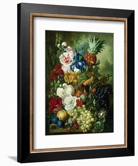 A Rich Still Life of Summer Flowers-Jan van Os-Framed Giclee Print