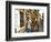 A Rickshaw Puller Carries Supporters of Brazil Soccer Team-null-Framed Photographic Print