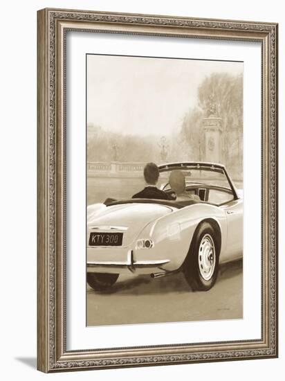 A Ride in Paris II Sepia-Marco Fabiano-Framed Art Print