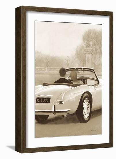 A Ride in Paris II Sepia-Marco Fabiano-Framed Art Print