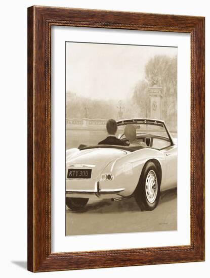 A Ride in Paris II Sepia-Marco Fabiano-Framed Art Print