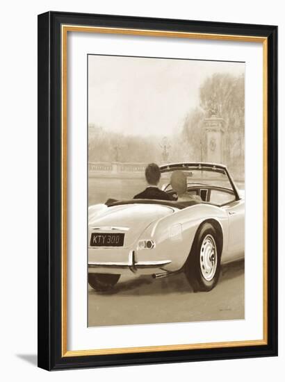 A Ride in Paris II Sepia-Marco Fabiano-Framed Art Print