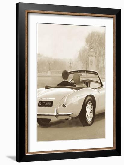 A Ride in Paris II Sepia-Marco Fabiano-Framed Premium Giclee Print