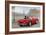 A Ride in Paris III Red Car-Marco Fabiano-Framed Premium Giclee Print
