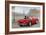 A Ride in Paris III Red Car-Marco Fabiano-Framed Art Print