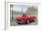 A Ride in Paris III Red Car-Marco Fabiano-Framed Art Print