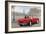 A Ride in Paris III Red Car-Marco Fabiano-Framed Art Print