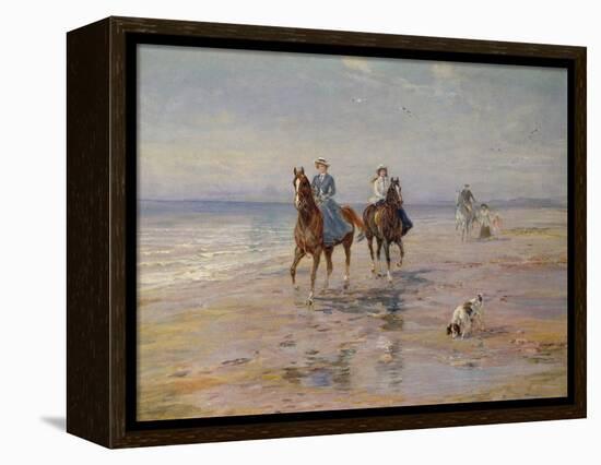 A Ride on the Beach, Dublin-Heywood Hardy-Framed Premier Image Canvas