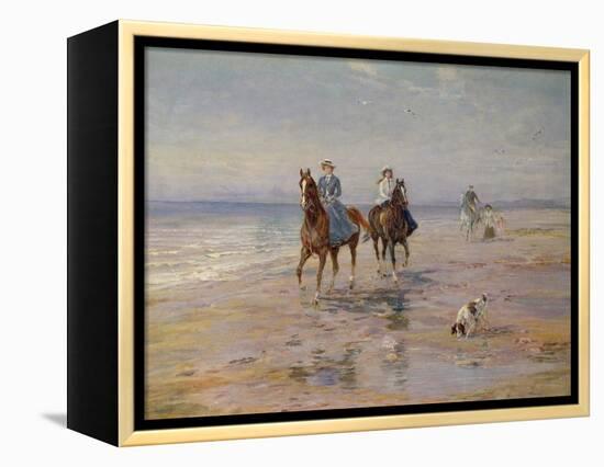 A Ride on the Beach, Dublin-Heywood Hardy-Framed Premier Image Canvas