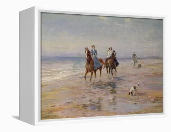 A Ride on the Beach, Dublin-Heywood Hardy-Framed Premier Image Canvas