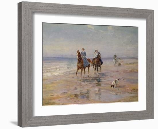 A Ride on the Beach, Dublin-Heywood Hardy-Framed Giclee Print