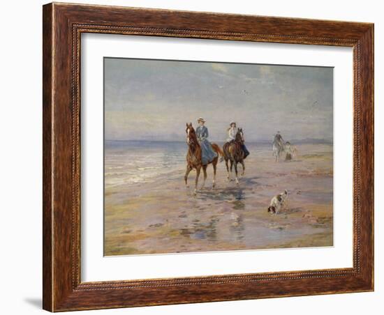 A Ride on the Beach, Dublin-Heywood Hardy-Framed Giclee Print