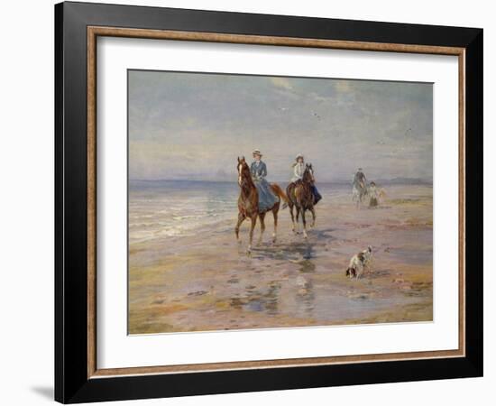 A Ride on the Beach, Dublin-Heywood Hardy-Framed Giclee Print