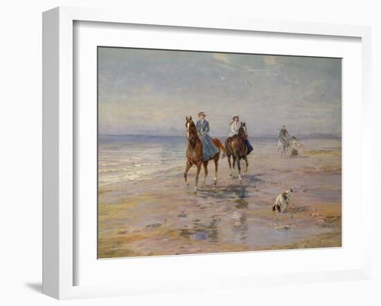 A Ride on the Beach, Dublin-Heywood Hardy-Framed Giclee Print