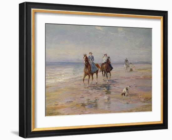 A Ride on the Beach, Dublin-Heywood Hardy-Framed Giclee Print