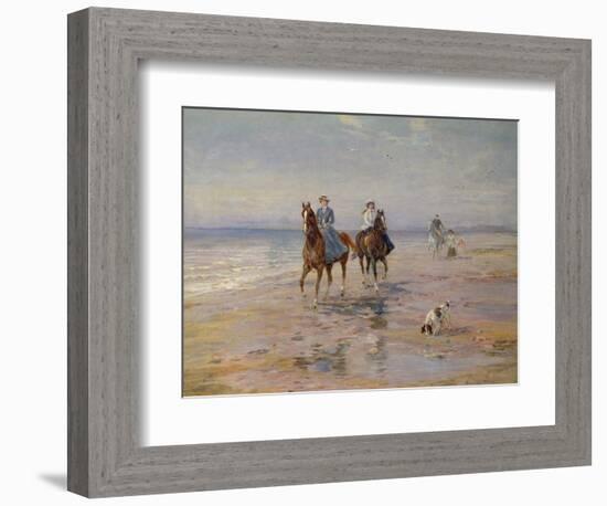 A Ride on the Beach, Dublin-Heywood Hardy-Framed Giclee Print