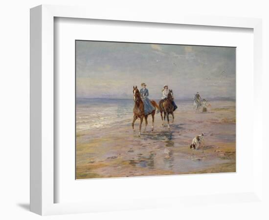 A Ride on the Beach, Dublin-Heywood Hardy-Framed Giclee Print