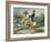 A Rider and His Rearing Horse-Théodore Géricault-Framed Giclee Print