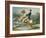 A Rider and His Rearing Horse-Théodore Géricault-Framed Giclee Print