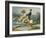 A Rider and His Rearing Horse-Théodore Géricault-Framed Giclee Print