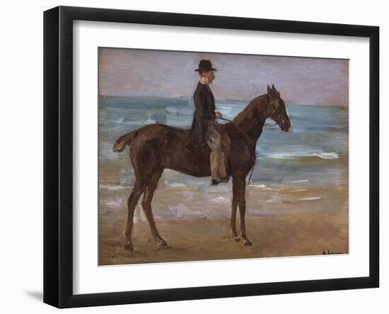 A Rider on the Shore-Max Liebermann-Framed Giclee Print