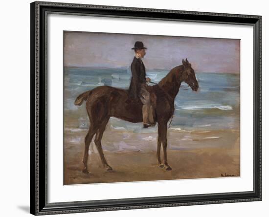 A Rider on the Shore-Max Liebermann-Framed Giclee Print