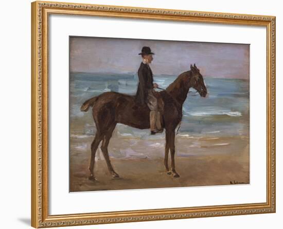 A Rider on the Shore-Max Liebermann-Framed Giclee Print