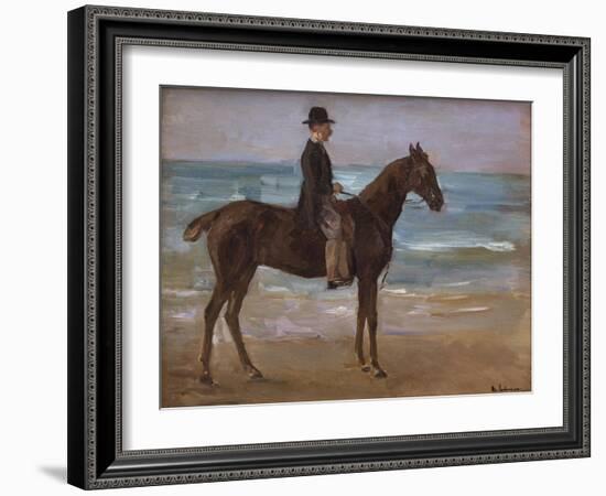 A Rider on the Shore-Max Liebermann-Framed Giclee Print