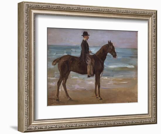 A Rider on the Shore-Max Liebermann-Framed Giclee Print