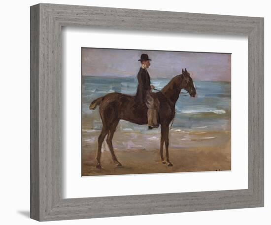 A Rider on the Shore-Max Liebermann-Framed Giclee Print