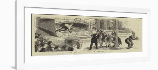 A Riding-Lesson at Sanger's Circus-Sydney Prior Hall-Framed Giclee Print