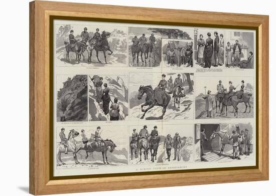 A Riding Tour in Derbyshire-null-Framed Premier Image Canvas