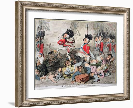 A Right Honourable, Alias a Sans-Culotte, Published by J. Fores in 1792-James Gillray-Framed Giclee Print