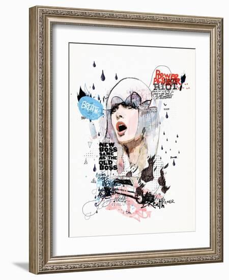 A Riot in Every Breath-Mydeadpony-Framed Art Print