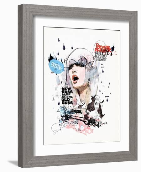 A Riot in Every Breath-Mydeadpony-Framed Art Print