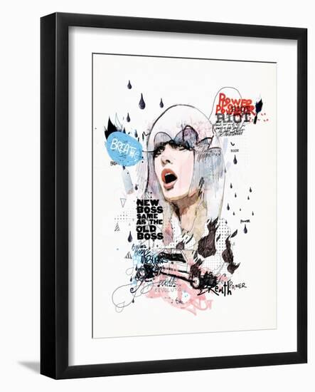 A Riot in Every Breath-Mydeadpony-Framed Art Print