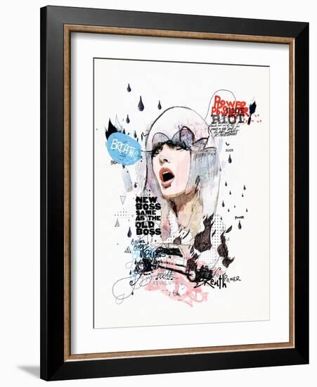 A Riot in Every Breath-Mydeadpony-Framed Art Print