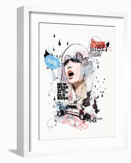 A Riot in Every Breath-Mydeadpony-Framed Art Print