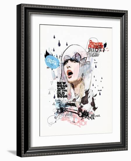 A Riot in Every Breath-Mydeadpony-Framed Art Print