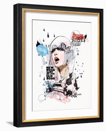 A Riot in Every Breath-Mydeadpony-Framed Art Print