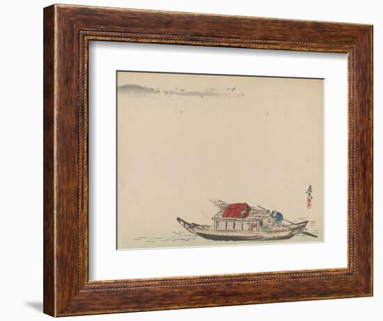 A River Boat-Shibata Zeshin-Framed Giclee Print