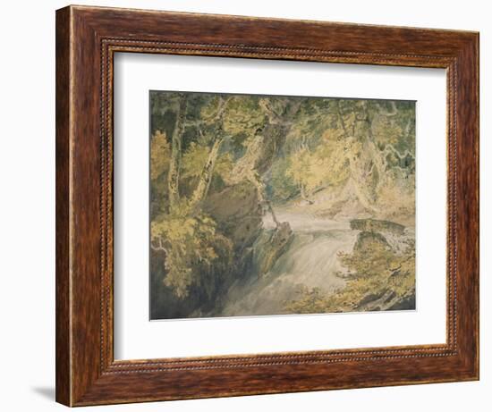 A River in Spate, C.1796-J. M. W. Turner-Framed Giclee Print