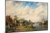 A River Landscape in Summer, 1853-Charles Henri Joseph Leickert-Mounted Giclee Print