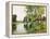 A River Landscape in Summer-Ernest Parton-Framed Premier Image Canvas