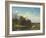 A River Landscape, Westphalia, 1855 (Oil on Canvas)-Albert Bierstadt-Framed Giclee Print