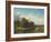 A River Landscape, Westphalia, 1855 (Oil on Canvas)-Albert Bierstadt-Framed Giclee Print