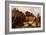 A River Landscape with a Herdsman Playing a Pipe with Classical Ruins on a Hilltop beyond (Oil on C-David the Younger Teniers-Framed Giclee Print