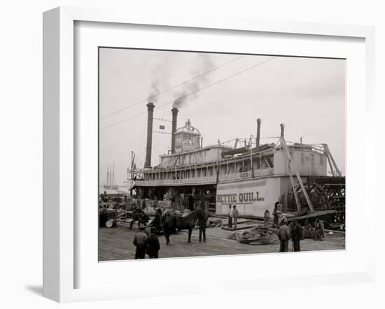 A River Packet, Mobile, Ala.-null-Framed Photo
